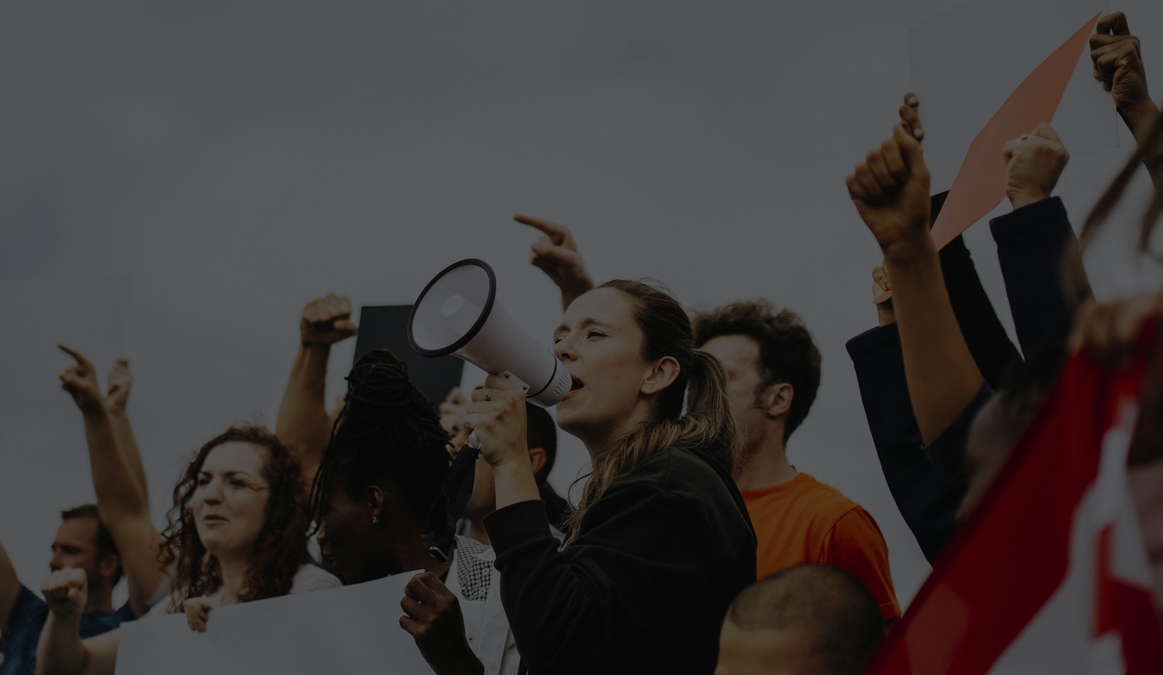 protesters demanding change